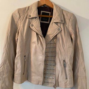 Mauritius Leather Lambskin Leather Moto Jacket